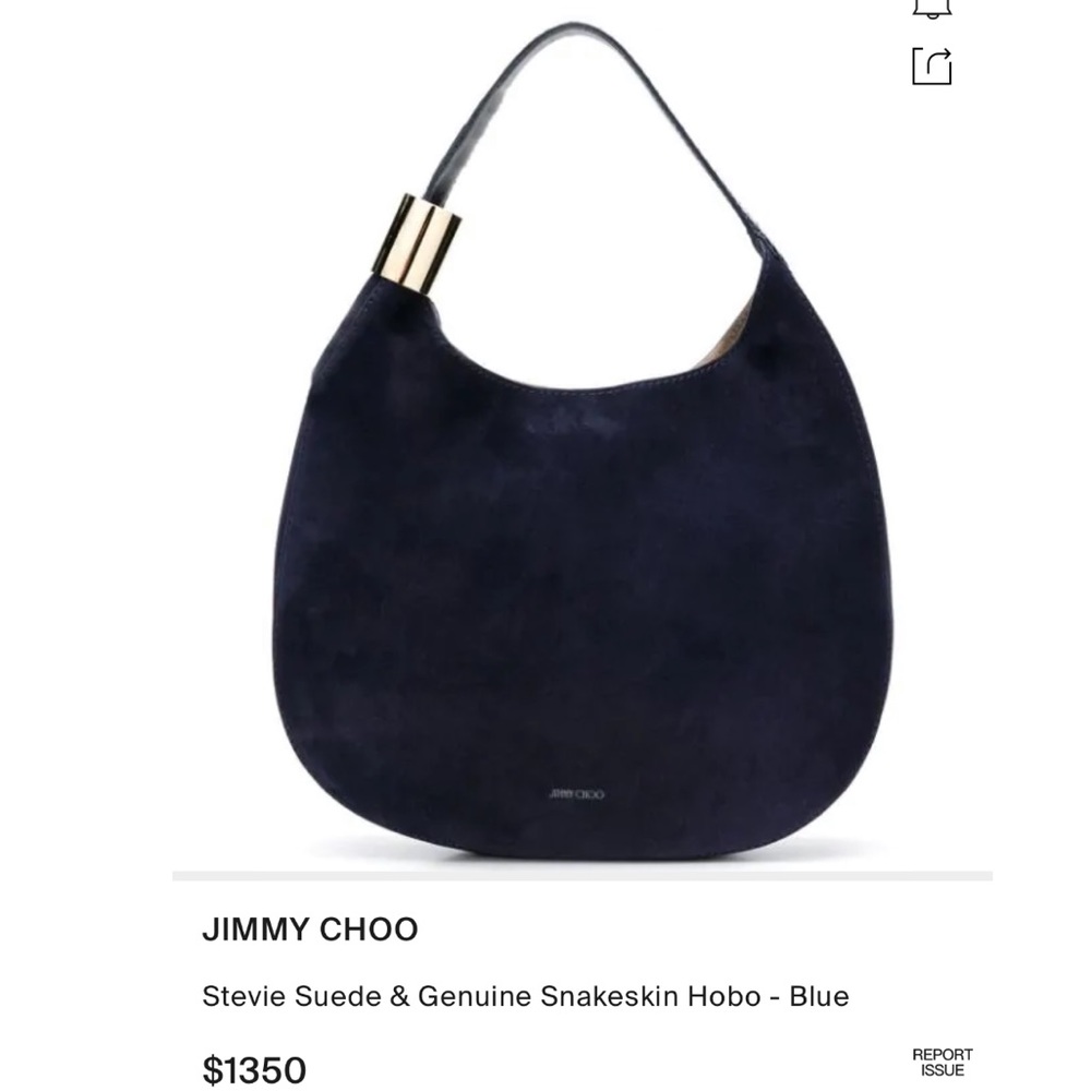 JIMMY CHOO**Large Stevie Tote Bag w/Python